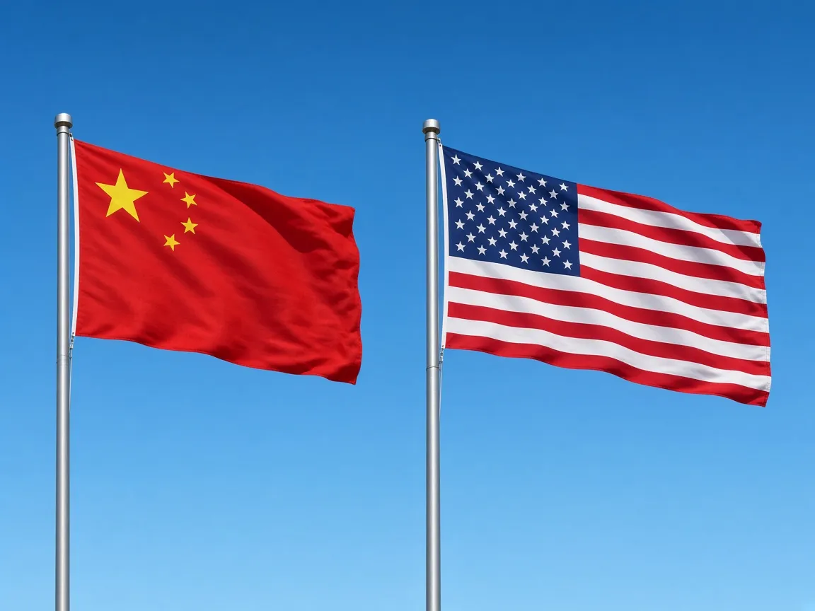 中美两国国旗